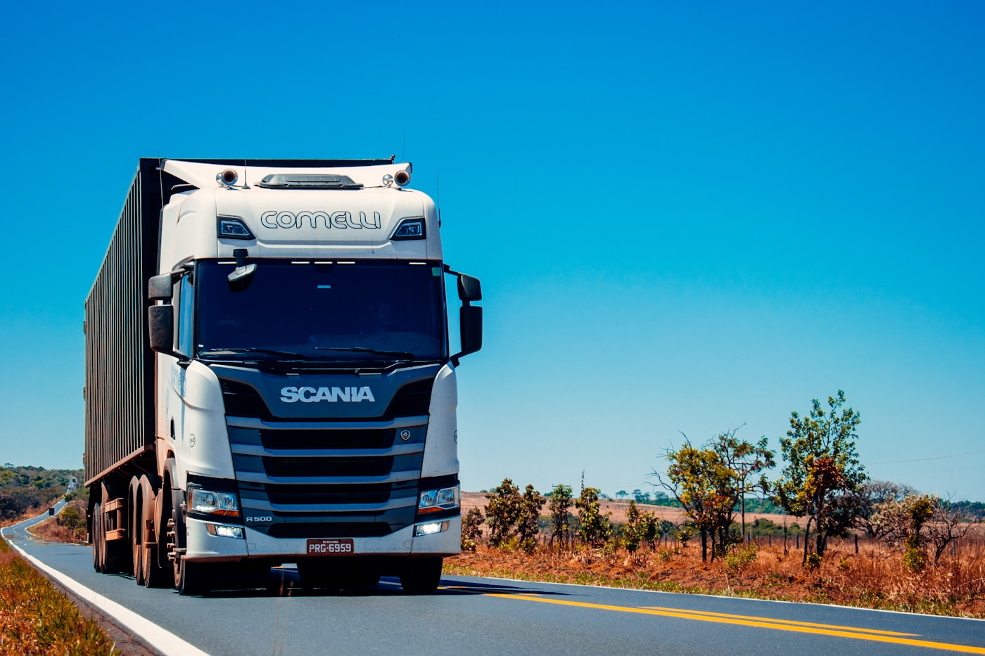 European logistics truck